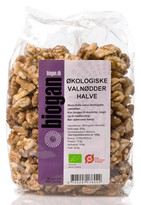 Biogan Økologiske Valnødder (halve) - 500 g