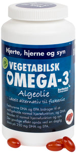 DFI Vegetabilsk Omega-3 algeolie, EPA - DHA - 180 kapsler
