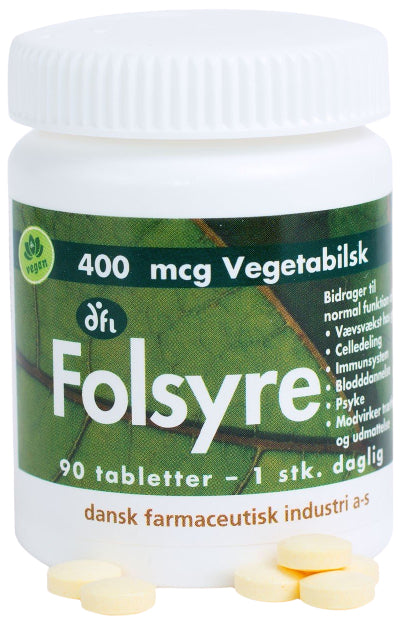 DFI Folsyre 400 µg - 90 tabletter