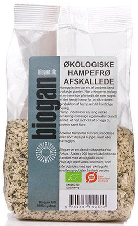 Biogan Økologiske Hampefrø, afskallede - 400 g