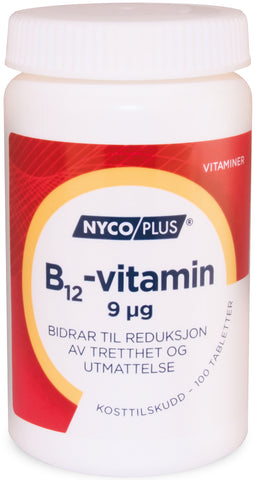 Nycoplus B12-vitamin 9 μg - 100 tabletter