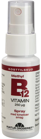 Natur Drogeriet Methyl B12 vitaminspray med körsbärssmak 250 µg - 25 ml