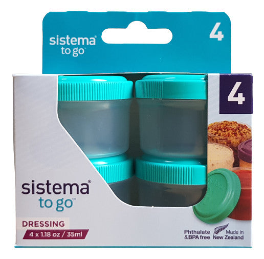 Sistema To Go Dressing - 4 st. på 35 ml