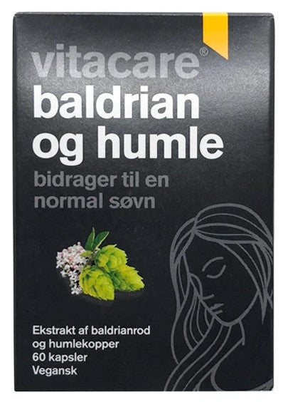 Vitacare Baldrian og humle - 60 kapsler