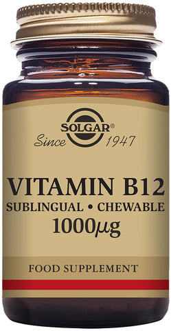 Solgar Sublingual tuggbar vitamin B12 1000 µg - 100 tuggtabletter